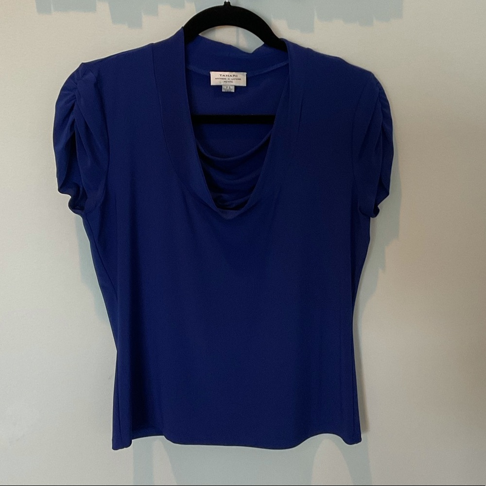 Royal blue top cute neckline PS